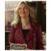 Chesapeake Shores S3 (Bree O'brien) Emilie Ullerup Pink Leather Jacket